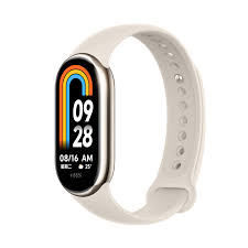 Xiaomi Smart Band 8 Gold Xiaomi Smart Band 8 Gold 	Display 1.62 display resolution 192 x 490
Up to 16 days battery life
Heart rate and sleep monitoring
200+ custom watch faces
Bluetooth 5.1 BLE connectivity	